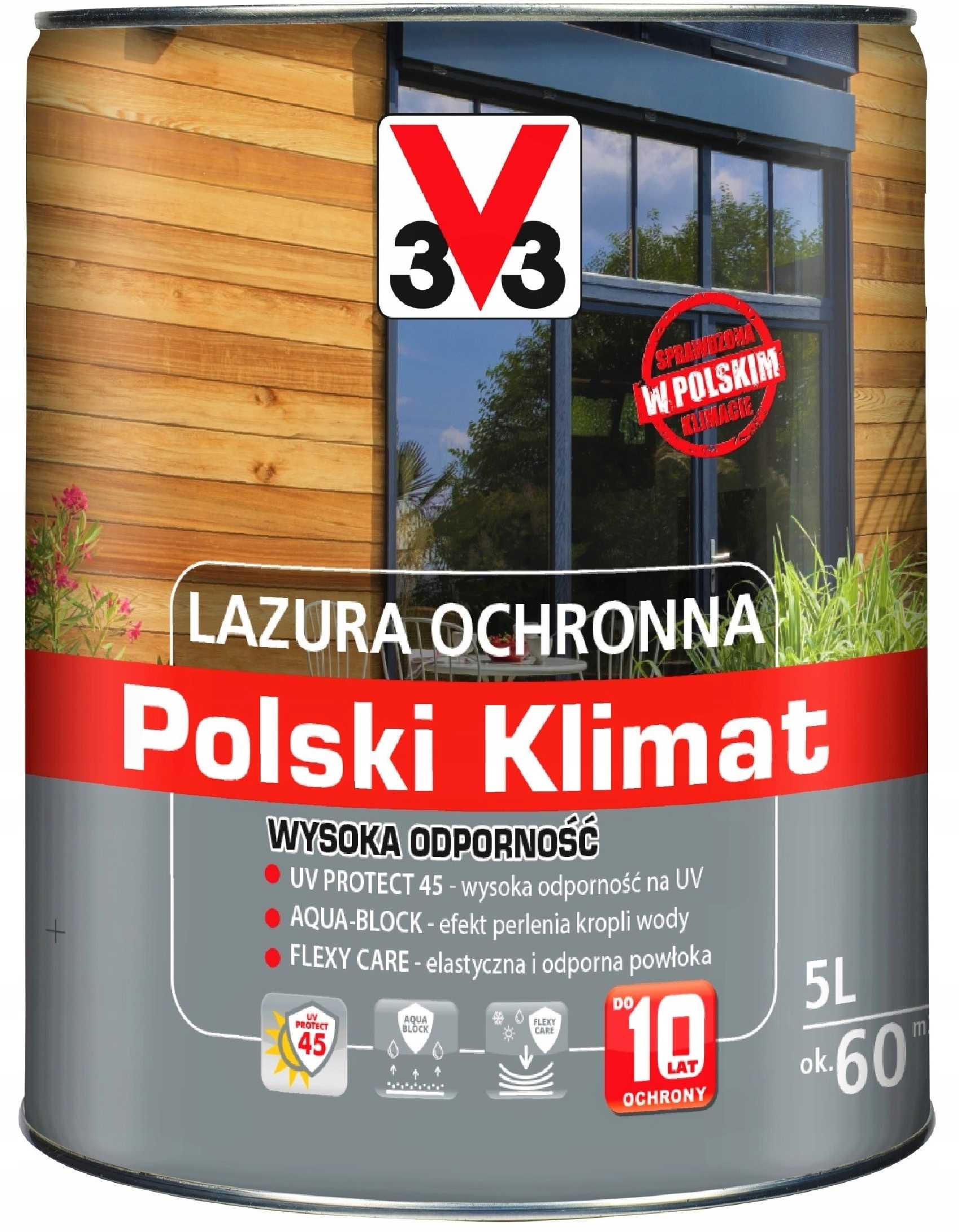Akrylová farba na drevo, na nábytok V33 2 l BAVLNA polomat